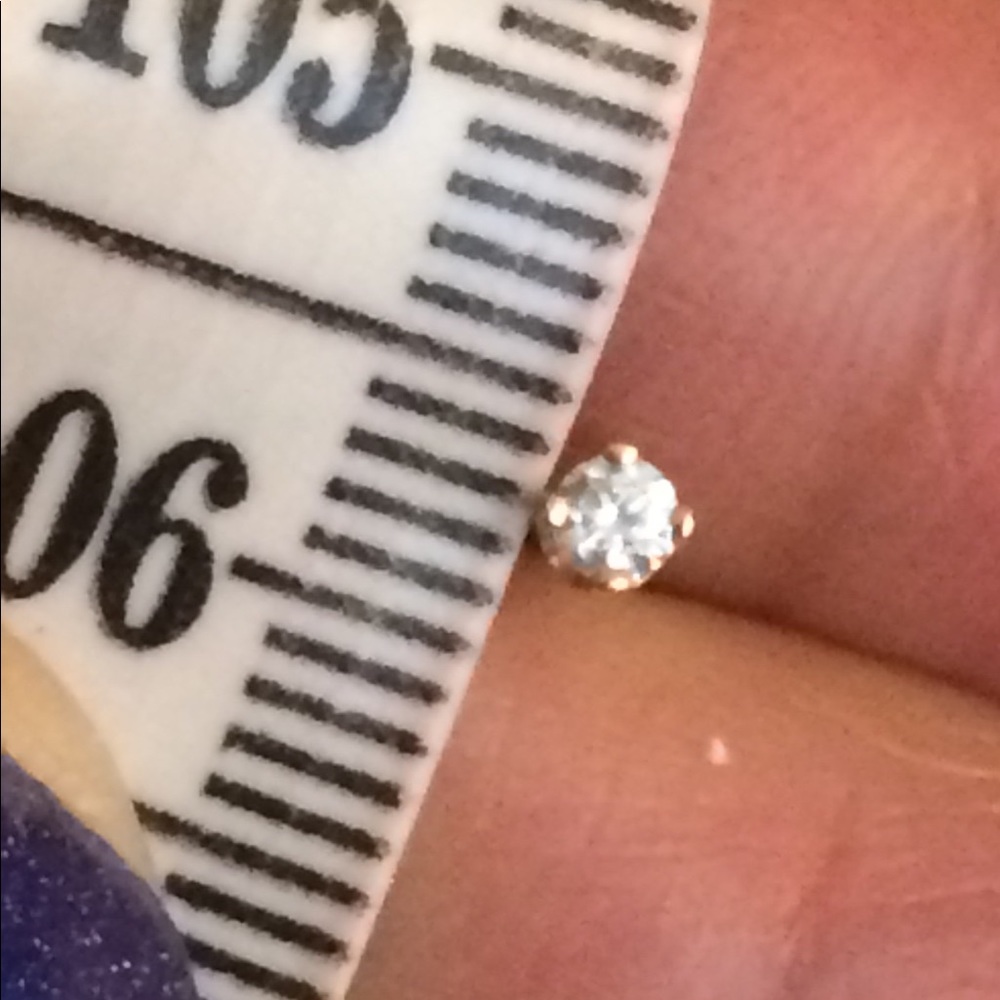 14k gold single earrings